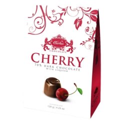 Bonboniéra Cherry horká čokoláda 120g