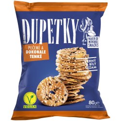 DUPETKY Pečené s čiernym a bielym sezamom 80g