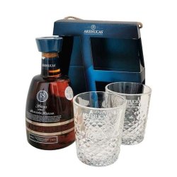 Rum Arehucas Anejo 18y 40% 0,7L+2 poháre