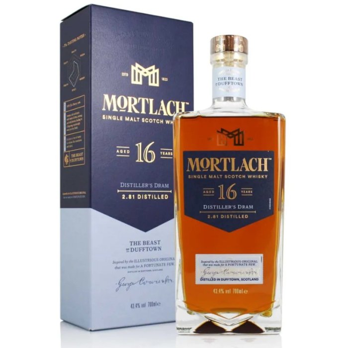 Whisky Mortlach 16y 43,4% 0,7L