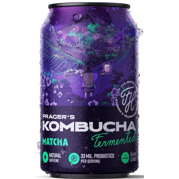 Prager's Kombucha Matcha 330ml
