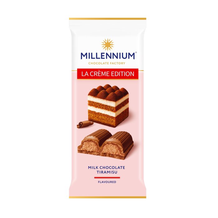 Mliečna Čokoláda Millennium La Créme Edition Tiramisu 100g
