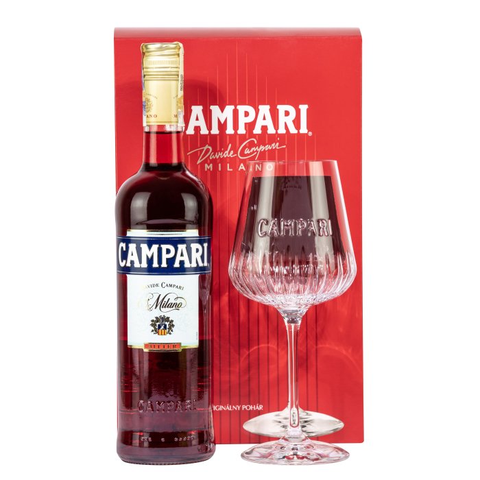 Campari Bitter 25% 0,7L + pohár