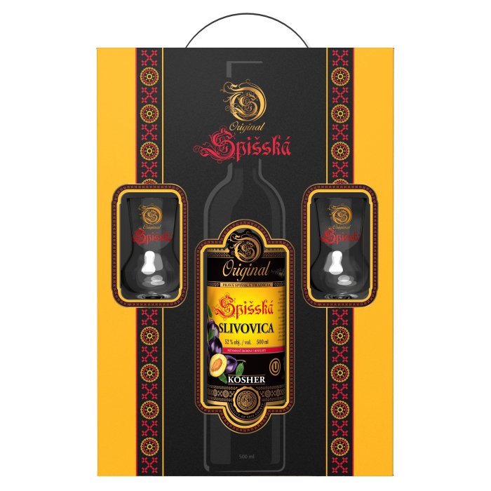 Spišská Slivovica + 2 poháre 40% 0,5L