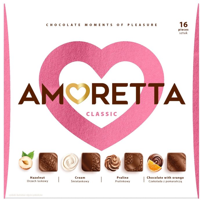 Bonboniéra Amoretta Classic 106g