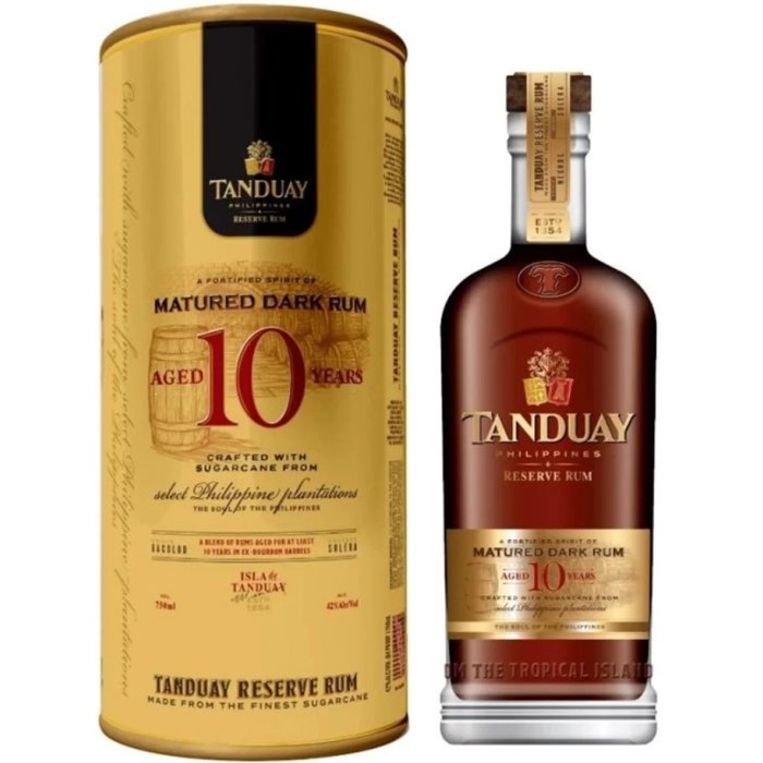Rum Tanduay Dark 10y 40% 0,7L