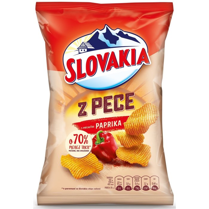 Chipsy Slovakia Z PECE Paprika 100g