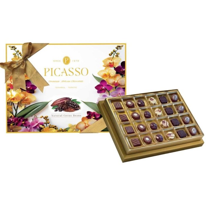 Bonboniéra Vanelli Picasso Pralines Assorted Chocolate White 290 g