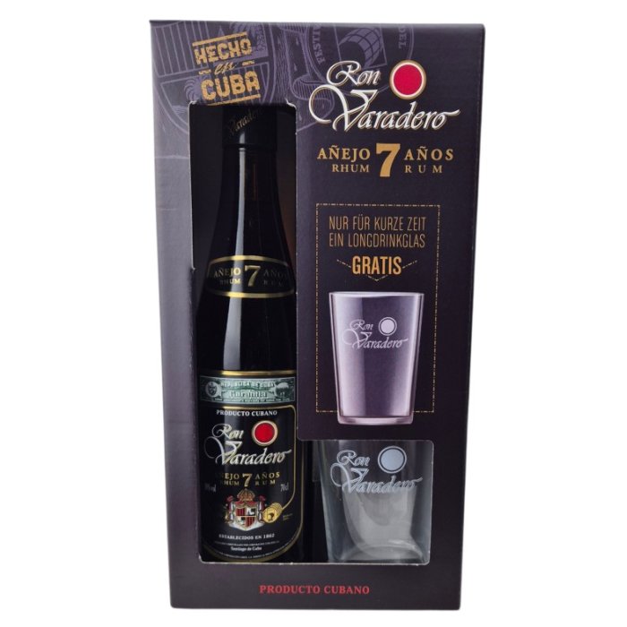 Rum Varadero 7y 38% 0,7L+pohár