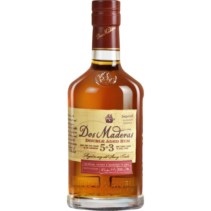 Rum Dos Maderas 5+3y 37,5% 0,7L