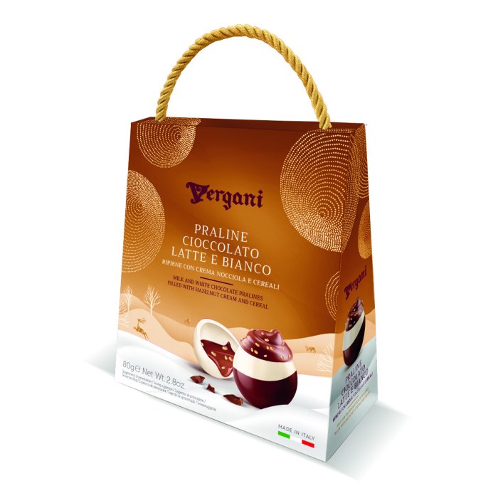 Bonboniéra Vergani Cioccolato Latte Bianco 80g