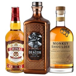 Whisky Škótsko Blended Set 3x 0,7L