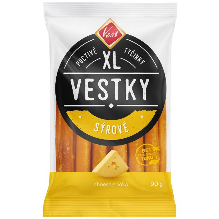 Tyčinky Vestky XL syr 90g