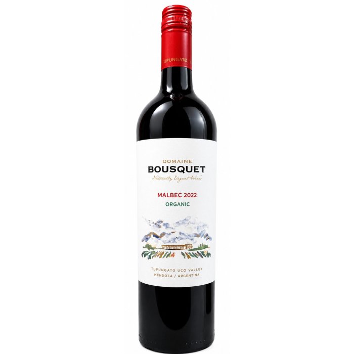 Víno Domaine Bousquet Malbec Tupungato červené suché 0,75L