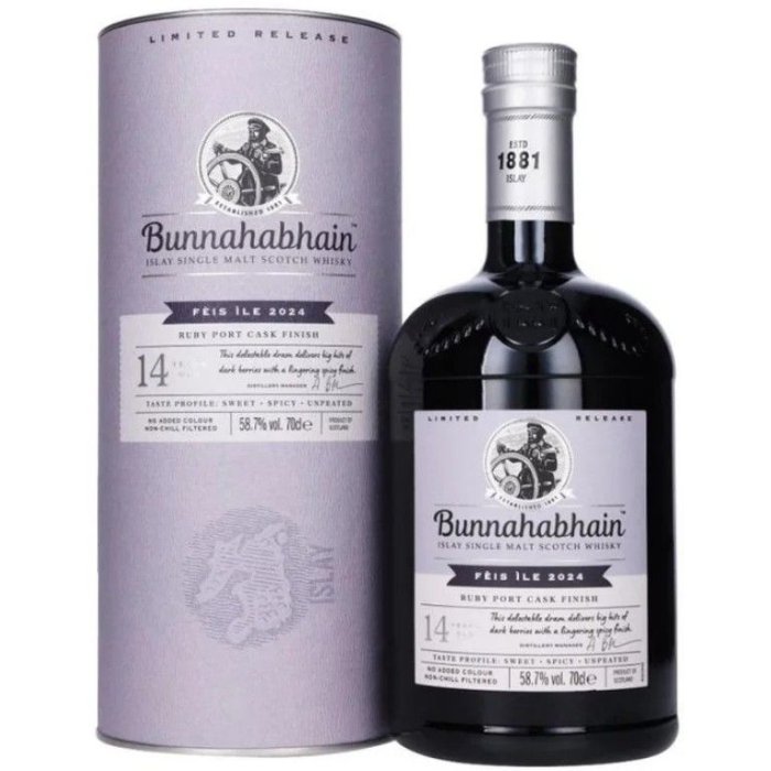 Whisky Bunnahabhain 14YO Ruby Port Cask Finish 58,7% 0,7L