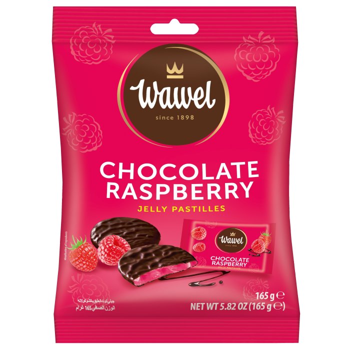 Wawel želé cukríky v čokoláde Raspberry 165g