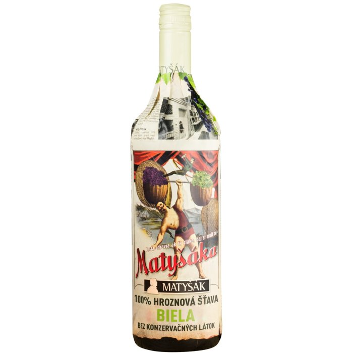 Matyšák 100% Hroznová Šťava Biela 0,75L