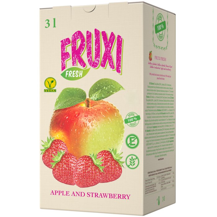 Šťava FRUXI FRESH Jablko-Jahoda 3L