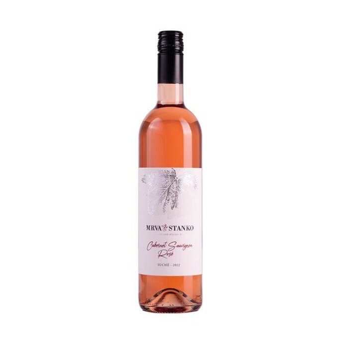 Víno Mrva a Stanko Merlot Rose ružové suché 0,75L