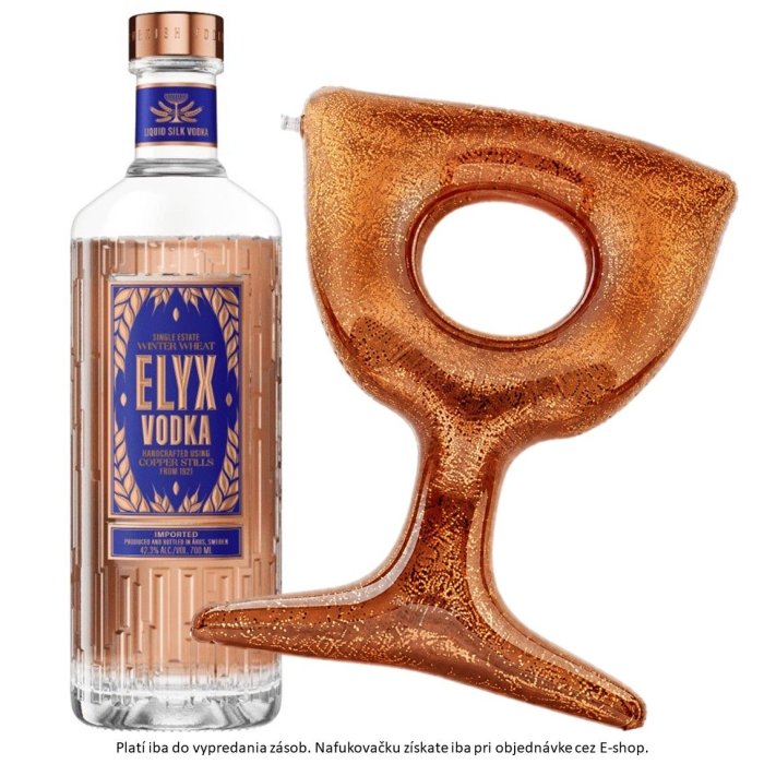 Vodka Absolut Elyx 42,3% 0,7L + nafukovačka
