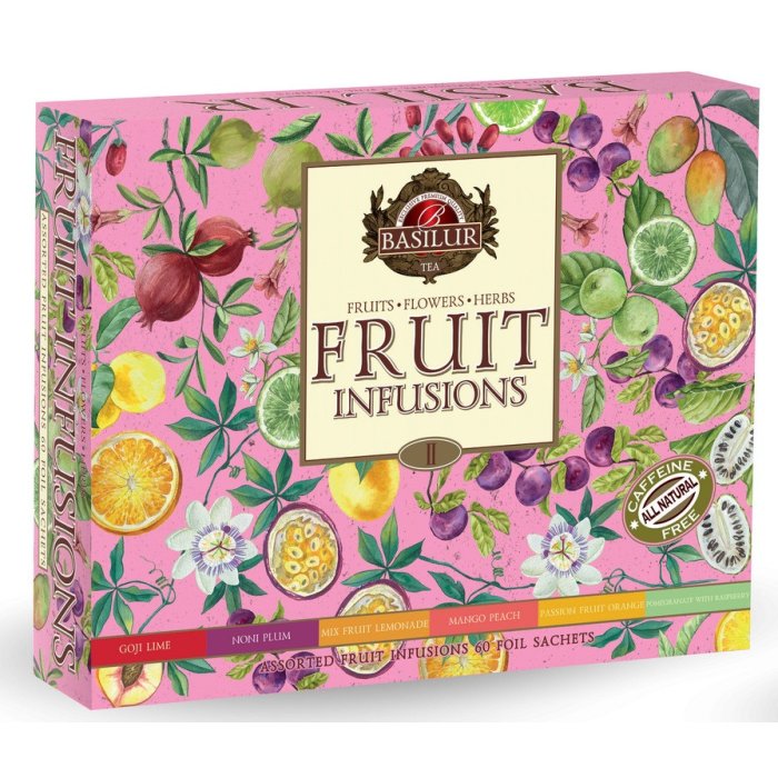 Čaj Basilur Fruit Infusions Assorted Bags 60x2g