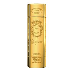 Vodka 3 Kilos Gold 999.9 40% 1L