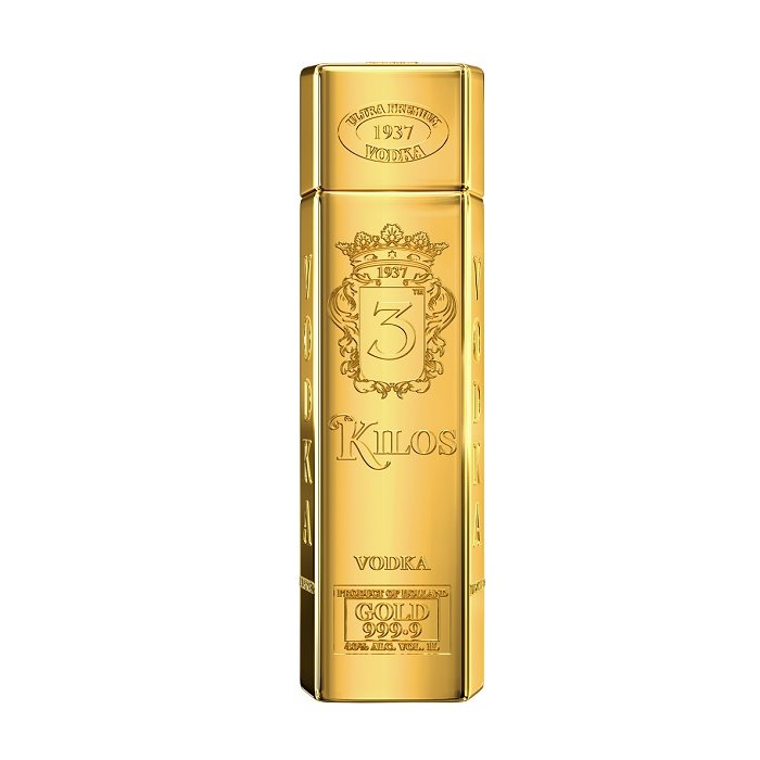 Vodka 3 Kilos Gold 999.9 40% 1L