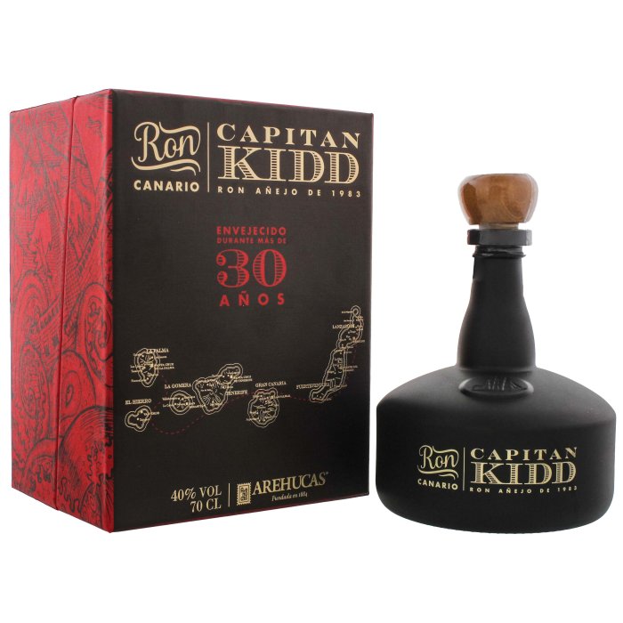 Rum Arehucas Rum Capitan Kidd 30y 40% 0,7L