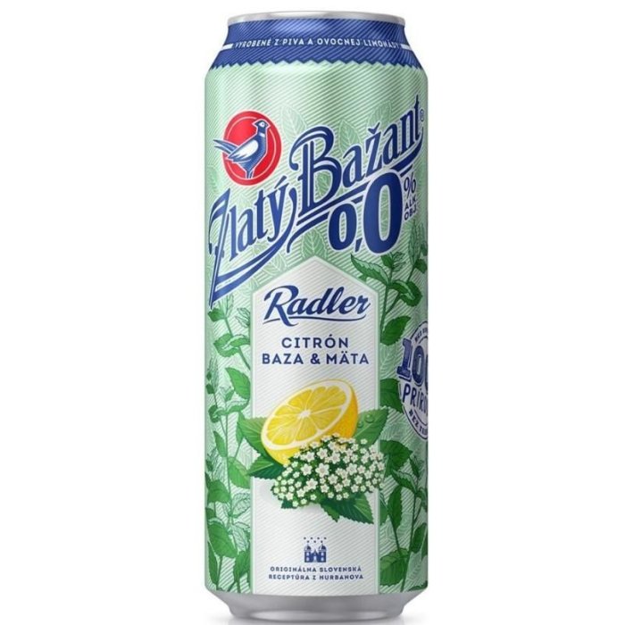 Zlatý Bažant Radler Citrón Baza Mäta 0,5L