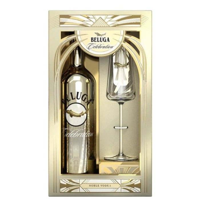 Vodka Beluga Celebration + pohár 40%1L
