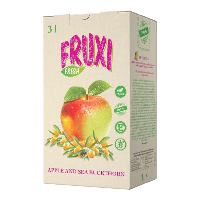 Šťava FRUXI FRESH Jablko a Rakytník 3L