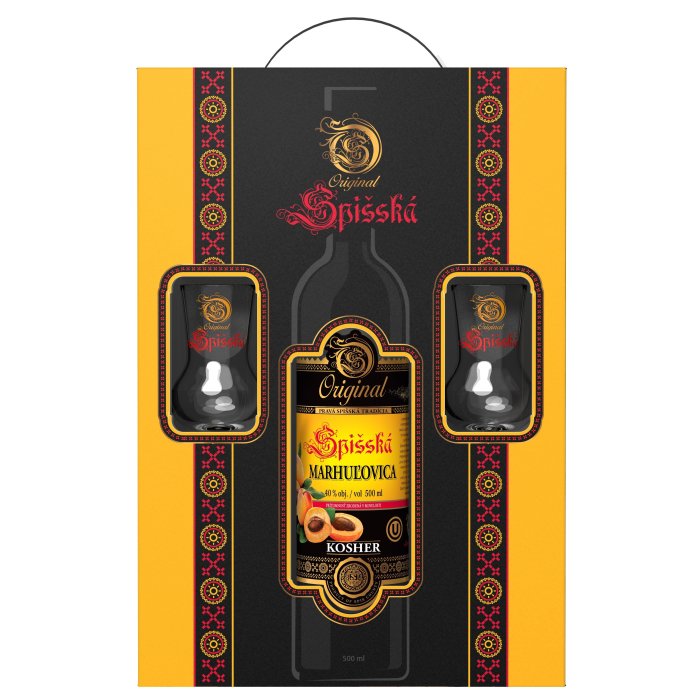 Spišská Marhuľovica + 2 poháre 40% 0,5L