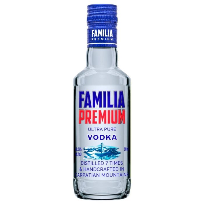 FAMILIA Premium Vodka 38% 0,2L