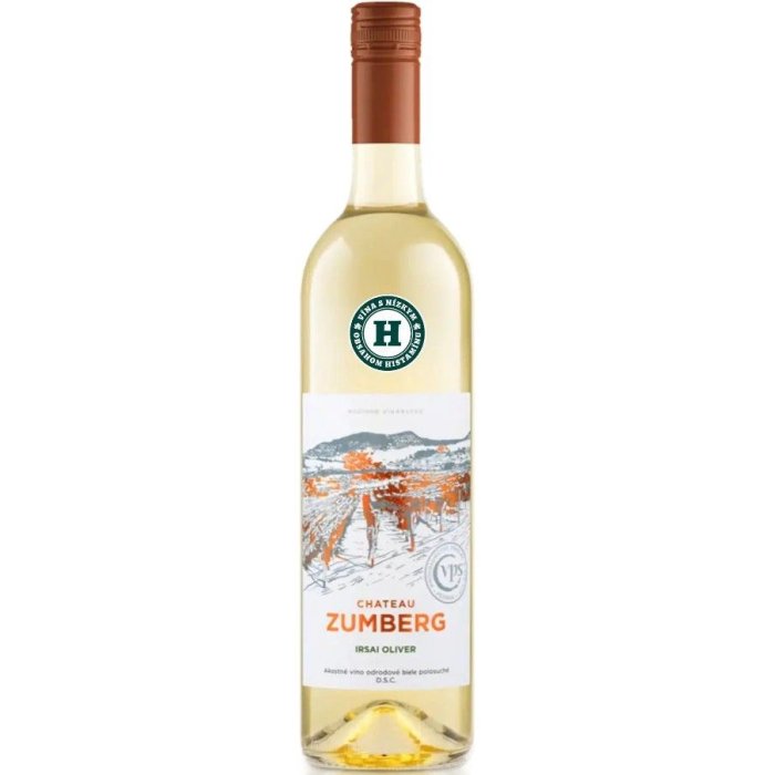 Víno Chateau Zumberg Irsai Oliver akostné víno odrodové biele polosuché 0,75 L
