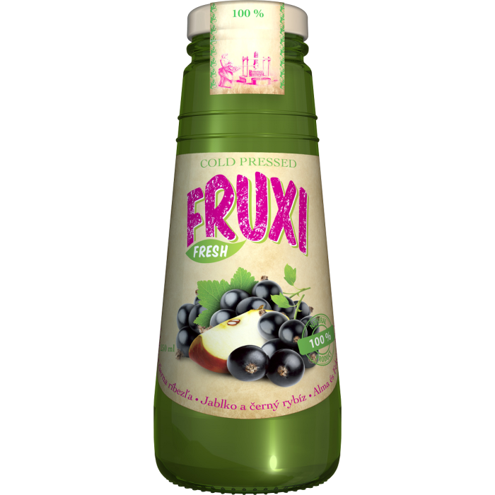 Šťava Fruxi Fresh Jablko - Čierna ríbezľa 0,25L