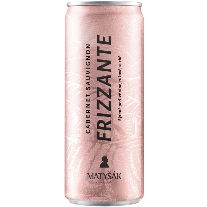 Víno Matyšák Frizzante Cabernet Sauvignon sýtené perlivé, ružové suché 0,25L