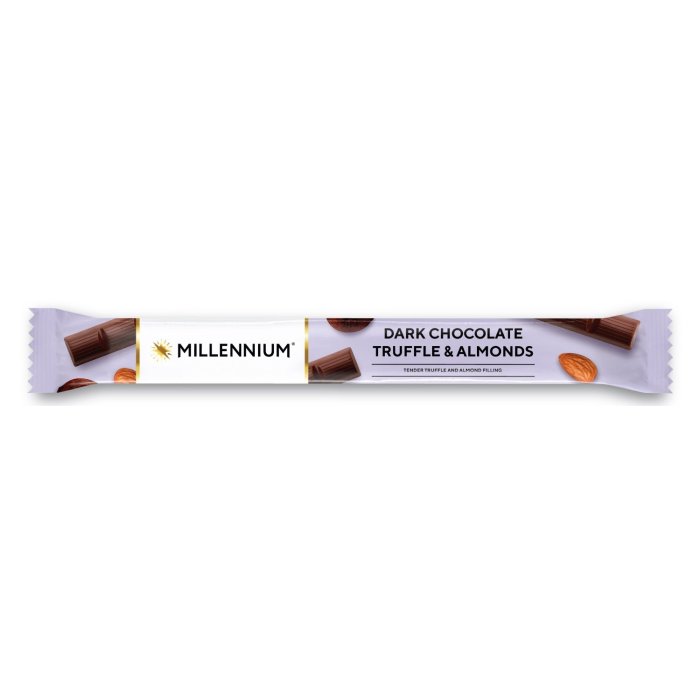 Tyčinka z tmavej čokolády Millennium Truffle & Almonds 38g