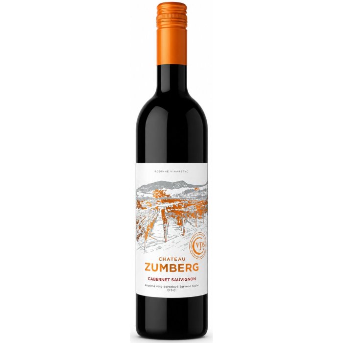 Víno Chateau Zumberg Cabernet sauvignon akostné víno odrodové červené suché 0,75 l