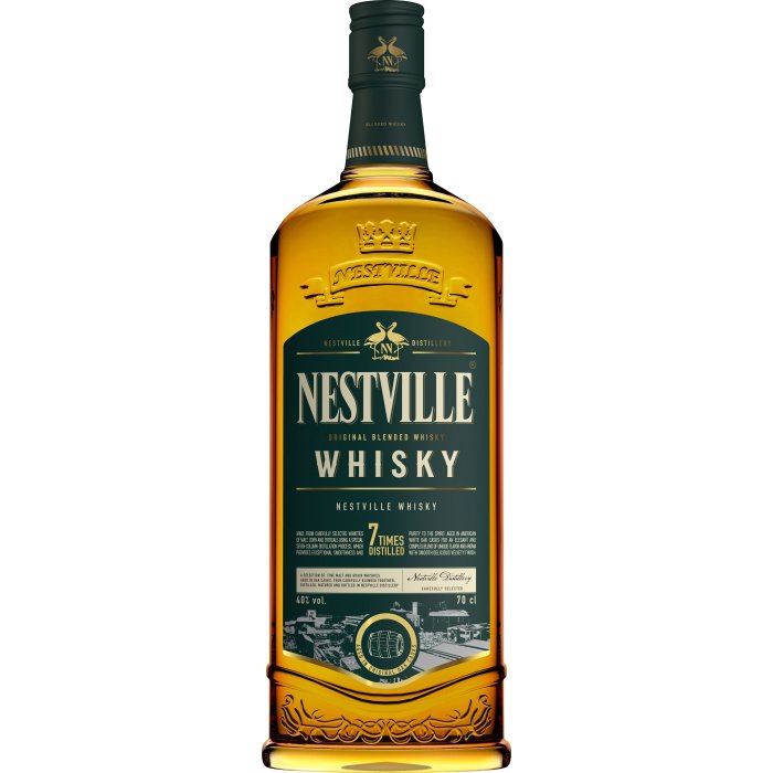 Nestville Whisky Blended 3yo 40% 0,7L + Drevený Súdok