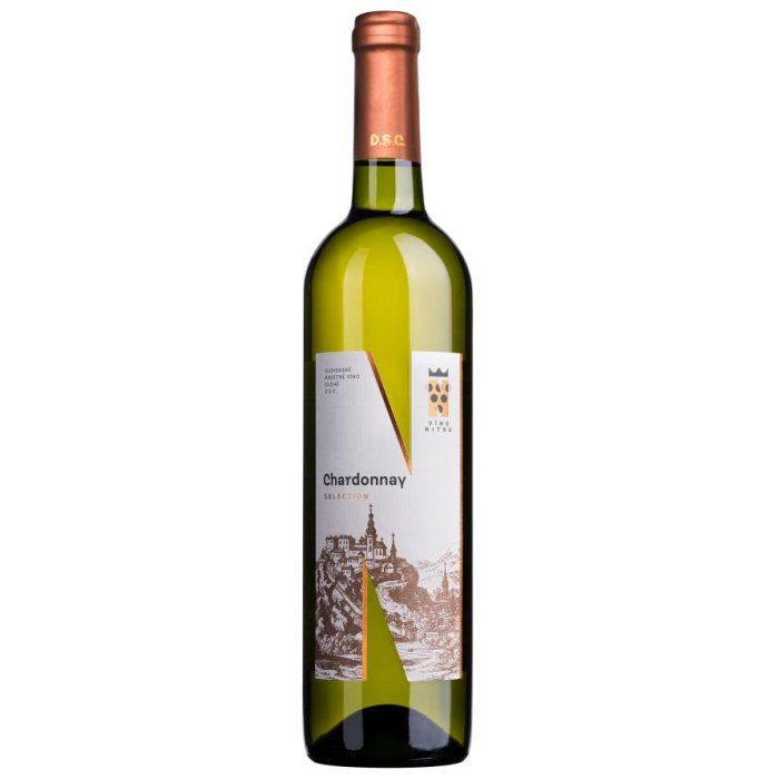 Víno Nitra Selection Chardonnay biele suché 0,75L