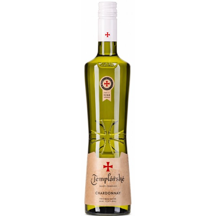 Vino Chardonnay Templářske Sklepy Čejkovice 0,75L biele suché