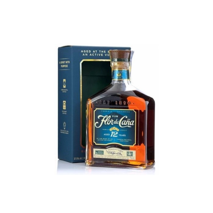 Rum Flor De Cana 12YO 37,5% 0,7L