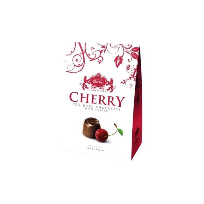 Bonboniéra Cherry horká čokoláda 120g