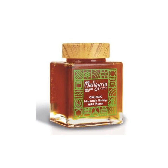 Grécky Bio med Meligyris Wild Thyme 280g