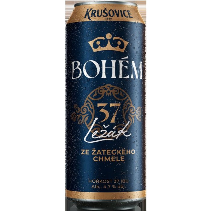 Pivo Krušovice Bohém Ležiak 0,5L