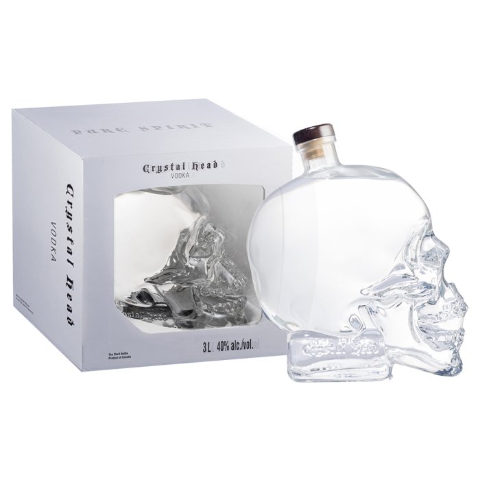 Vodka Crystal Head 40% 3L