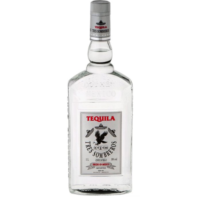 Tequila Tres Sombreros silver 38% 1L