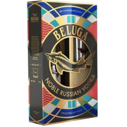 Vodka Beluga Noble Gift Set 40% 1L
