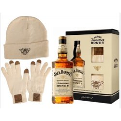 Jack Daniels Honey + čiapka a rukavice 35% 0,7L