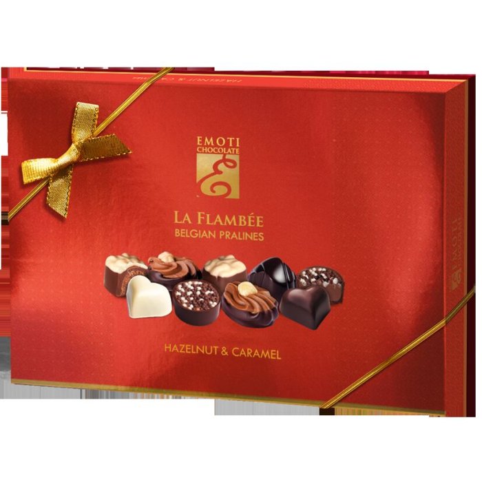 Bonboniéra EmotiLaFlambe oriešok-karamel198g